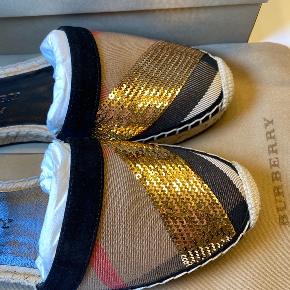 Burberry Abbingdon Sequin Espadrilles 37 EUR - Picture 4 of 6